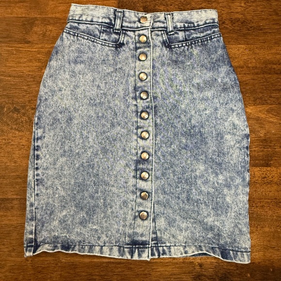 Pulse Denim Button-Front Skirt size 5 - Picture 1 of 7